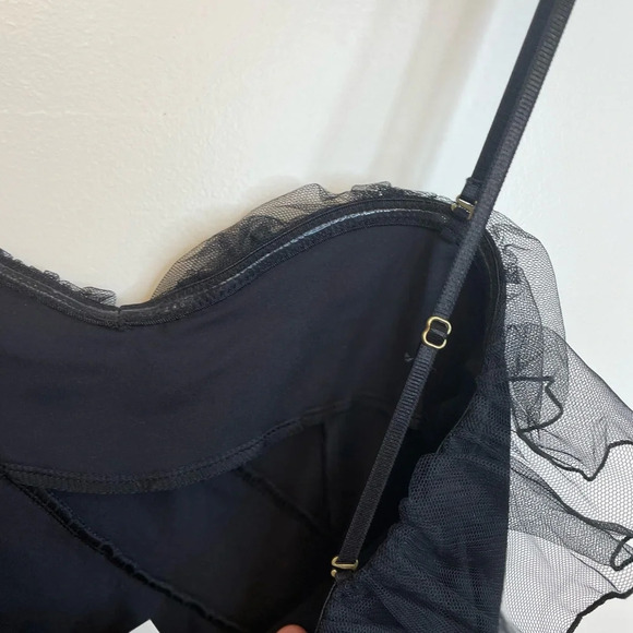 NEW Free People|| Ruffle Black Body Suit - Picture 10 of 10